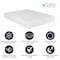 Flash Furniture Cloud Green Tea Cooling Gel 4-Layer Memory Foam 10-in. Queen Mattress in a Box, Washable Cover CL-MFB4L-10-Q-GG - alternate 3
